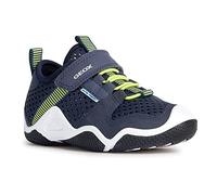 Geox Jungen Jr Wader Sneaker, Navy Lime, 37 EU