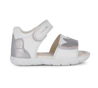 Geox Jungen Mädchen ALUL Girl B Sandal, White/Silver, 24 EU
