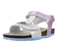 Geox Jungen Mädchen B CHALKI Girl Sandal, Silver/Sky, 27 EU