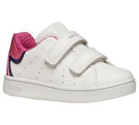 Geox Jungen Mädchen B ECLYPER Girl Sneaker, White/Fuchsia, 26 EU