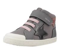 Geox Jungen Mädchen B GISLI Girl Sneaker, Grey/PINK, 25 EU