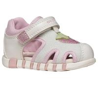 Geox Jungen Mädchen B IUPIDOO Gir Sandal, White/PINK, 25 EU
