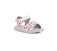 Geox Jungen Mädchen B LIGHTFLOPPY Sandal, White/Fuchsia, 27 EU