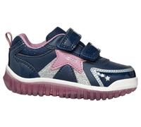 Geox Jungen Mädchen B LIGHTYLOO Girl A Sneaker, Navy/Rose, 27 EU