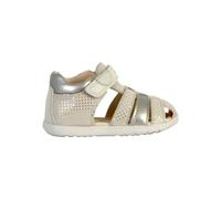 Geox Jungen Mädchen B MACCHIA Gir Sandal, Off White/LT Silver, 21 EU