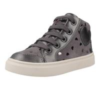 Geox Jungen Mädchen B NASHIK Girl Sneaker, Dark Grey, 26 EU