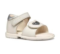 Geox Jungen Mädchen B VERRED B Sandal, White/Lt Silver, 27 EU