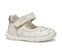 Geox Jungen Mädchen B ZAPITO Girl B Sneaker, White/Silver, 25 EU