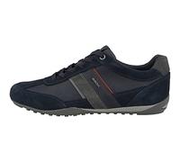 Geox Jungen U Wells C Sneaker, Navy Dk Burgundy, 41 EU