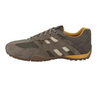 Geox Sneaker UOMO SNAKE A Herren – Stoffschuhe mit stylischem Muster – Taupe Größe 41 EU