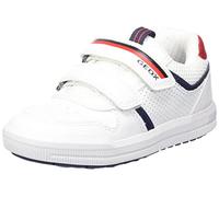 Geox J Arzach Boy Sneaker, White/Navy, 29 EU