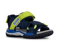 Geox J Borealis Boy Sandal, Navy/Lime, 31 EU