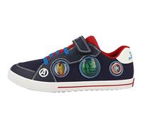 Geox J KILWI Boy Sneaker, NAVY/RED, 33 EU