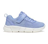 Sneaker GEOX "J ARIL GIRL", Mädchen, Gr. 26, hellblau, Lederimitat, Textil, Schuhe Sneaker, Slipper mit Klettverschluss, Größenschablone zum Download (74774005-26)