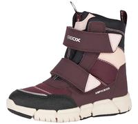 Geox J FLEXYPER Girl B AB Ankle Boot, DK Burgundy, 33 EU