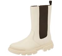 Geox Junior Girl J JUNETTE GIRL ANKLE BOOTS LT IVORY/BLACK 39_EU