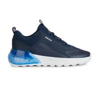 GEOX Lederimitat/Textil Sneaker, blau, 34 Navy