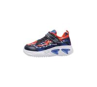 Geox J Assister Boy B Sneaker, Navy/ORANGE, 31 EU