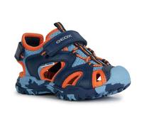 Geox Sandalen Lederimitat/Mesh Blau/Orange - 31