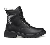 GEOX JUNIOR J CASEY GIRL ANKLE BOOTS BLACK/GUN 38_EU