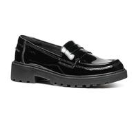 Geox J Casey Girl C Moccasin, Black, 33 EU