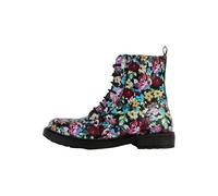 Geox J Eclair Girl D Ankle Boot, Black/Multicolor, 39 EU