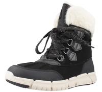 Geox J FLEXYPER Girl B AB Snow Boot, Black/Milk, 34 EU