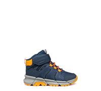 Geox JUNIOR J FLEXYPER PLUS BOY B ABX ANKLE BOOTS DENIM/ORANGE 28_EU