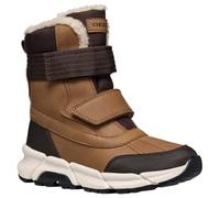 Winterstiefel GEOX "J FLEXYPER PLUS BOY", Mädchen, Gr. 35, braun, Synthetik, Textil, Schuhe Winterstiefel, Snowboots, Klettstiefel mit Warmfutter, Größenschablone zum Download (63021067-35) braun