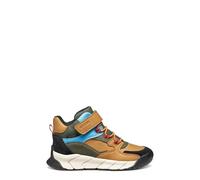 Geox JUNIOR J FLEXYPER PRO BOY B ABX ANKLE BOOTS DK YELLOW/MILITARY 35_EU
