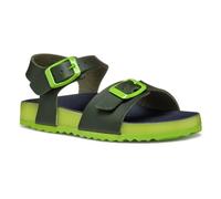 Geox Sandalen Ghita Lederimitat Grün/Gelb Kinder Gr. 30