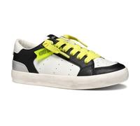Geox J GISLI Girl A Sneaker, White/Black, 33 EU