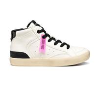 Geox J GISLI Girl Sneaker, White/Black, 30 EU