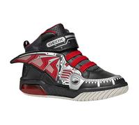 Geox JUNIOR J INEK Boy MID Easy Entry Black/RED 24_EU