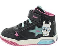 Geox JUNIOR J INEK Girl MID Easy Entry Black/Aqua 30_EU