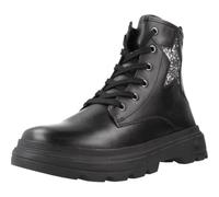 GEOX JUNIOR J KIDDARTAH GIRL BIKER/AMPHIBIANS BOOTS BLACK/DK SILVER 37_EU