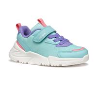 Geox J Loftus Girl A Sneaker, Aqua/Lilac, 35 EU