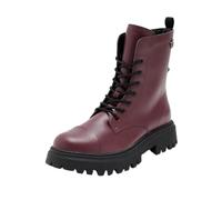 Geox J MAQUINNENS Girl B Chelsea Boot, DK Burgundy, 32 EU