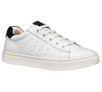 Geox J NASHIK Boy A Sneaker, White/Black, 35 EU