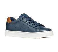 Geox J NASHIK Boy A Sneaker, Navy/Brown, 39 EU