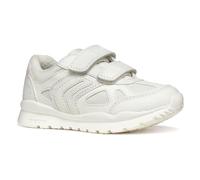 Geox J Pavel A Sneaker, White, 34 EU