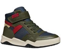 GEOX Junior Junge Perth Hi Top Sneaker Military/Navy Mehrfarbig 39