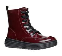GEOX JUNIOR J PHAOLAE GIRL BIKER/AMPHIBIANS BOOTS DK BURGUNDY 30_EU