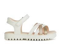 Geox JUNIOR J SANDAL CORALIE GIR SANDALS WHITE/PLATINUM 37_EU