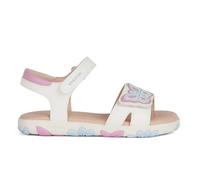 GEOX JUNIOR J SANDAL HAITI GIRL SANDALS WHITE/DK PINK 25_EU