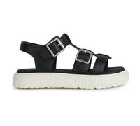 Geox J KODETTE Gir Sandal, Black, 39 EU