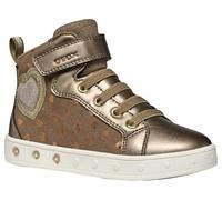 Geox Junior J Skylin Girl Sneakers DK Beige, Platinum 28 EU