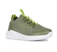 Geox J SPRINTYE Boy A Sneaker, Military/Lime, 24 EU