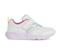 Geox J SPRINTYE Girl B Sneaker, White/Multicolor, 33 EU