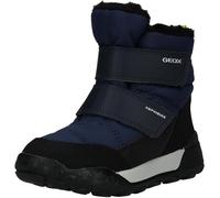 Winterstiefel GEOX "J TREKKYUP BOY B ABX", Kinder, Gr. 34, bunt (navy, limette), Textil, Synthetik, sportlich, Schuhe, Klettstiefel mit Warmfutter, Größenschablone zum Download (42066231-34) navy, lim